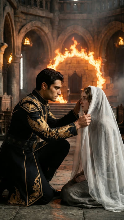 The Emperor lifts her veil
